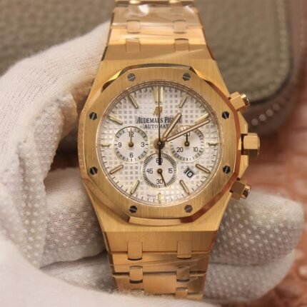 Audemars Piguet Royal Oak Chronograph Rose Gold on 904L Steel -  Superclone