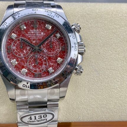 Rolex Cosmograph Daytona with a red pomegranate, funa stone