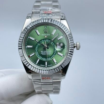 ROLEX SKYDEWELLER WATCH Silver AUTOMATIC MOVEMENT/ MEN'S ROLEX WATCH ??42MM