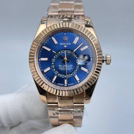 ROLEX SKYDEWELLER WATCH Blue Dial AUTOMATIC MOVEMENT/ MEN'S ROLEX WATCH ??42MM