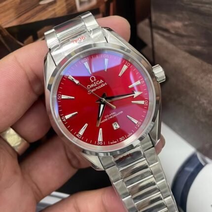 Omega Seamaster Red Dial/ Automatic Movement/ luxury Omega watches for Men's- 42mm -Replica watches