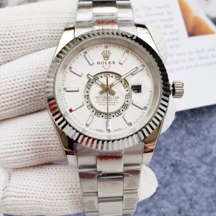ROLEX SKYDEWELLER White Dial/AUTOMATIC MOVEMENT/ MEN'S ROLEX WATCH ??42MM -Replica Watches
