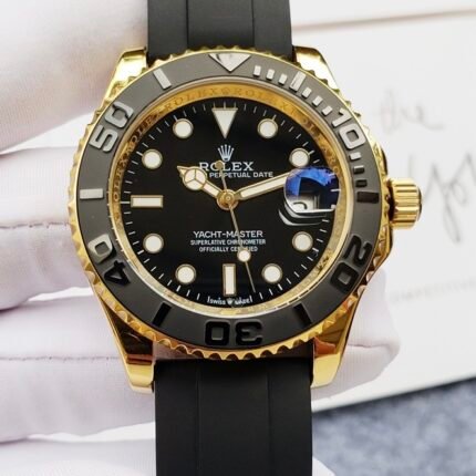 Rolex Yacht Master Rubber strap / Automatic Movement/ Luxury Rolex Watch- 40mm -Replica Watches