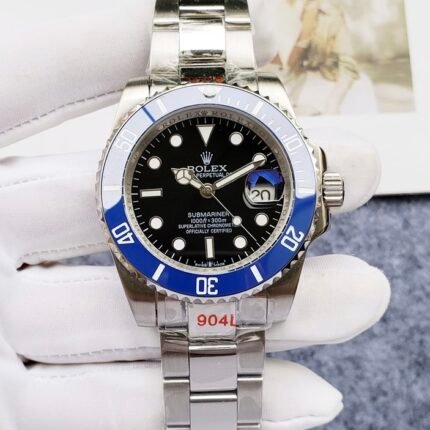Rolex Submariner black Dial Smurf/ Automatic Movement/ Luxury Rolex watch- 40mm -Replica Watches