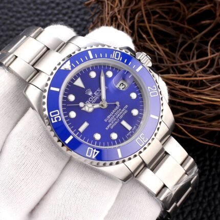 Rolex Submariner Blue Dial Smurf/ Automatic Movement/ Luxury Rolex watch- 40mm -Replica Watches