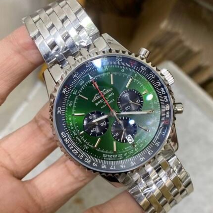 Breitling Navitimer Green dial/ Chronograph Quartz/ Luxury Breitling Watch For Men's -Replica watches