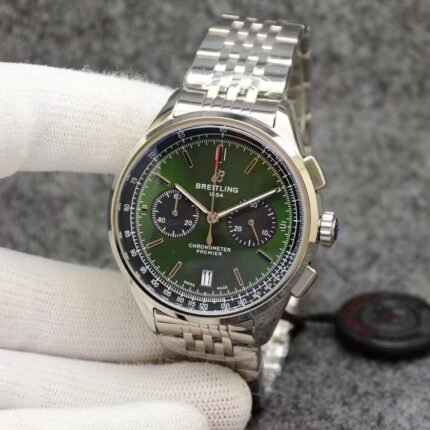 Breitling Navitimer Green dial/ Chronometer Automatic/ Luxury Breitling Watch For Men's- 44mm -Replica watches