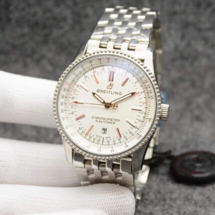 Breitling Navitimer White dial/ Chronometer Automatic/ Luxury Breitling Watch For Men's- 44mm -Replica watches