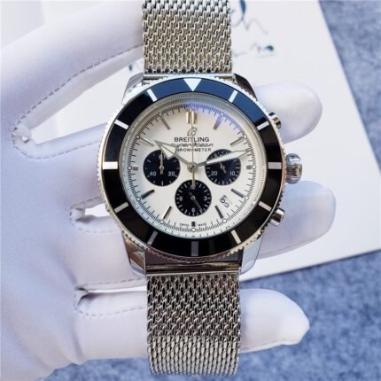 Breitling Superocean White dial/ Chronograph / Luxury Breitling Watch For Men's- 46mm -Replica watches