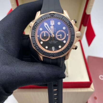 Omega Seamaster Rubber Strap/ Automatic Movement/ luxury Omega watches for Men's- 42mm -Replica watches