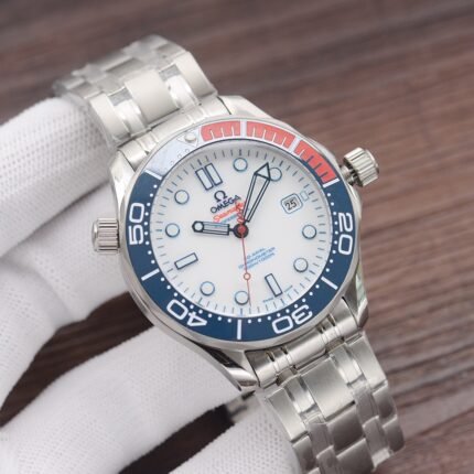 Omega Seamaster White dial/ Automatic Movement/ luxury Omega watches for Men's- 42mm -Replica watches