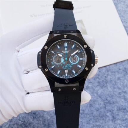 Hublot Geneva Big Bang Black Rubber Strap Chronograph- 42mm -Replica watches