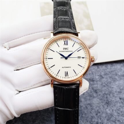 IWC Schaffhausen Automatic Leather strap- 39mm -Replica watches