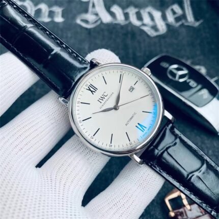 IWC Schaffhausen Automatic Leather strap- 39mm -Replica watches