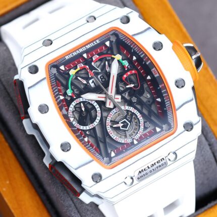 Richard Millie Automatic Movement White Rubber strap RM -Replica watches
